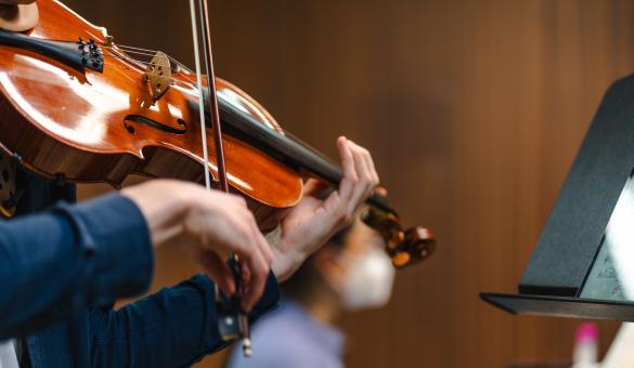 Foto van les altviool